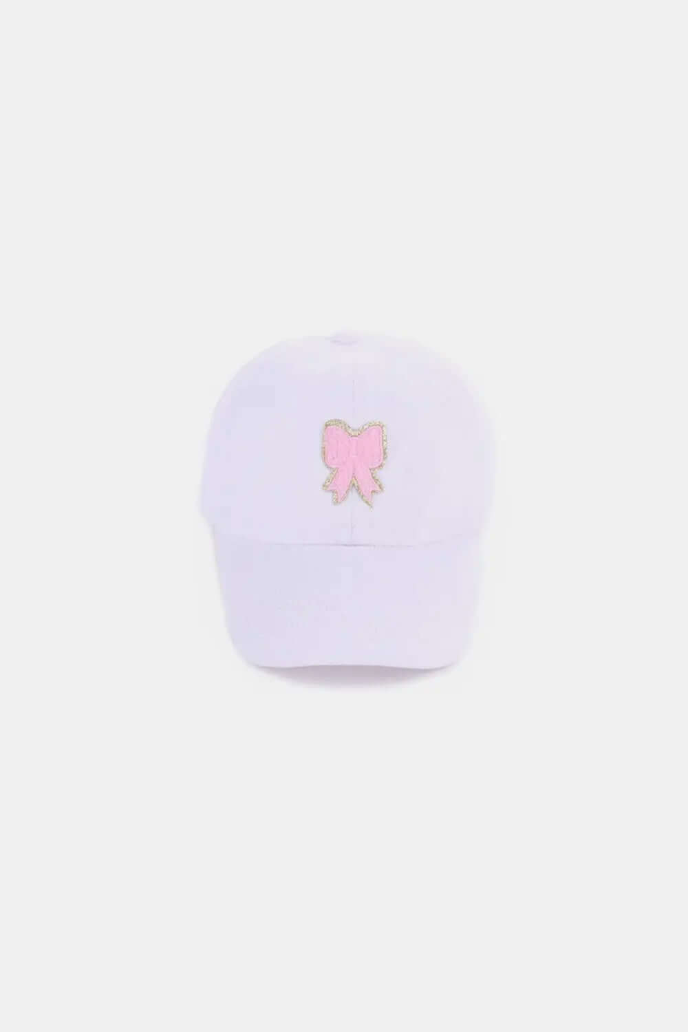 Zenana Ribbon Bow Chenille Patch Baseball Cap Trendsi