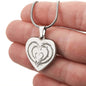 Hearts are Forever Intertwined with this Beautiful Engraved Heart Necklace ShineOn Fulfillment