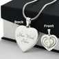 Hearts are Forever Intertwined with this Beautiful Engraved Heart Necklace ShineOn Fulfillment