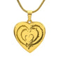 Hearts are Forever Intertwined with this Beautiful Engraved Heart Necklace ShineOn Fulfillment