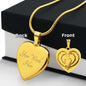 Hearts are Forever Intertwined with this Beautiful Engraved Heart Necklace ShineOn Fulfillment