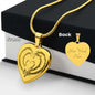 Hearts are Forever Intertwined with this Beautiful Engraved Heart Necklace ShineOn Fulfillment