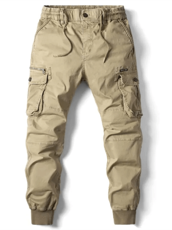Men's casual solid color cargo pants kakaclo