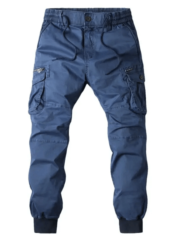 Men's casual solid color cargo pants kakaclo