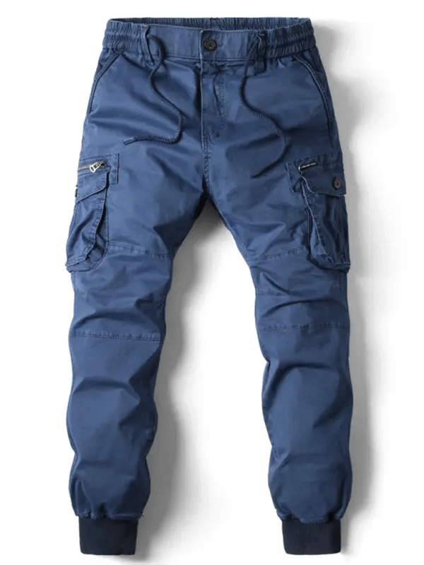 Men's casual solid color cargo pants kakaclo