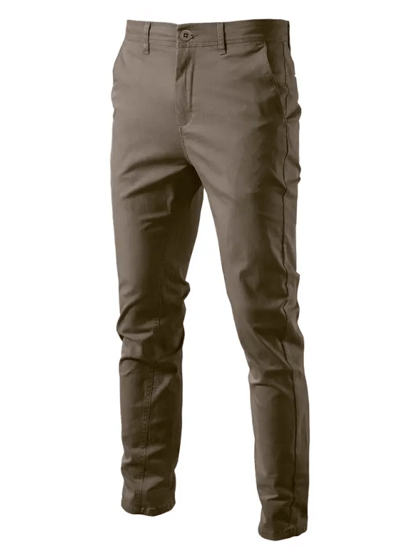 Men's casual all-match solid color casual pants kakaclo
