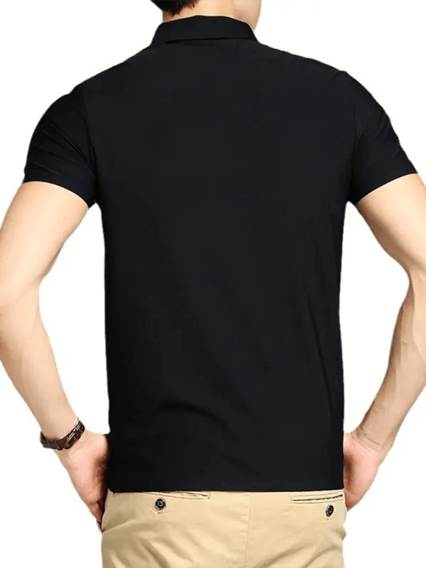 Men's high elastic non-marking ice silk lapel short-sleeved quick-drying polo shirt kakaclo