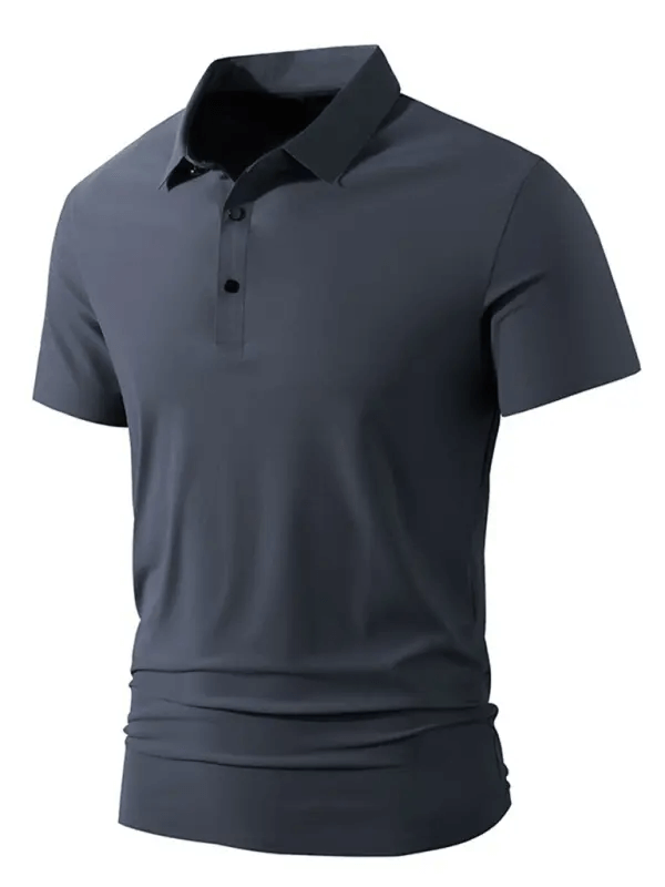 Men's high elastic non-marking ice silk lapel short-sleeved quick-drying polo shirt kakaclo