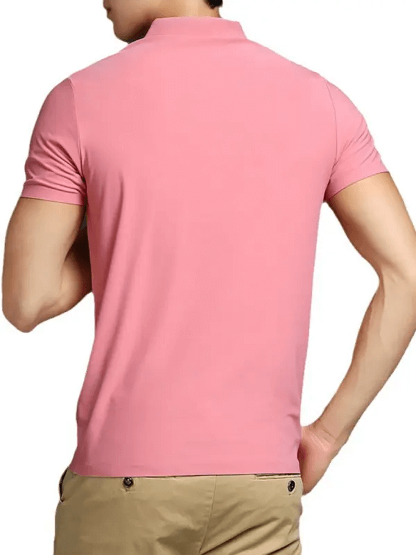 Men's high elastic non-marking ice silk lapel short-sleeved quick-drying polo shirt kakaclo