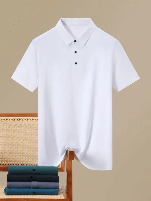 Men's high elastic non-marking ice silk lapel short-sleeved quick-drying polo shirt kakaclo