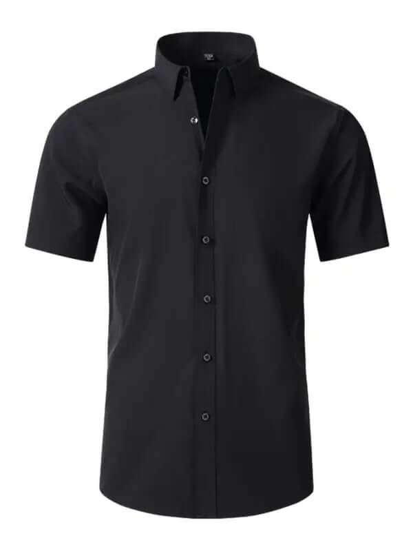 Men's non-iron wrinkle-resistant short-sleeved shirt kakaclo