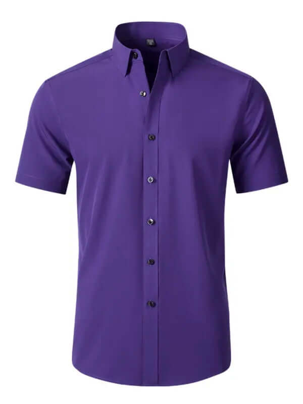 Men's non-iron wrinkle-resistant short-sleeved shirt kakaclo