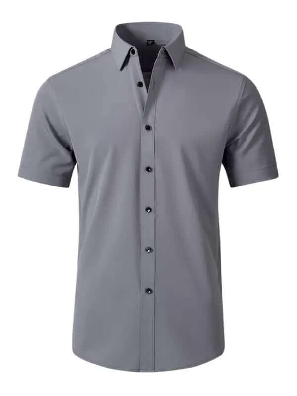 Men's non-iron wrinkle-resistant short-sleeved shirt kakaclo