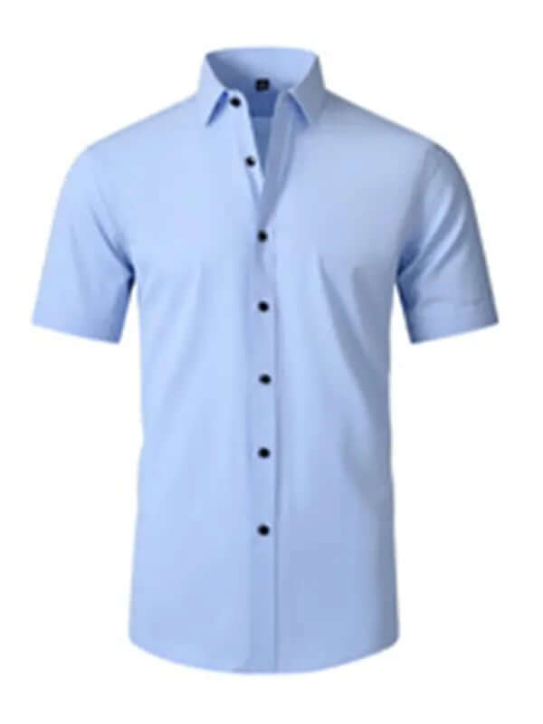 Men's non-iron wrinkle-resistant short-sleeved shirt kakaclo
