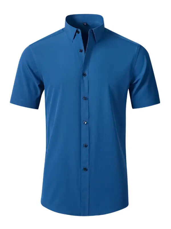 Men's non-iron wrinkle-resistant short-sleeved shirt kakaclo