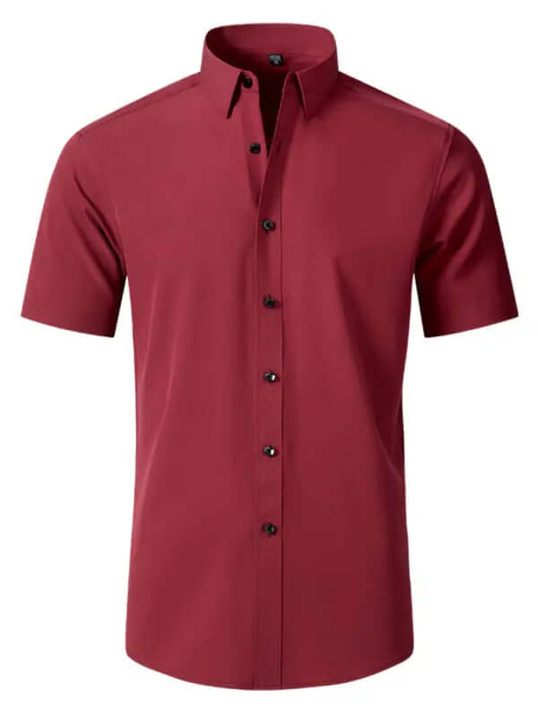 Men's non-iron wrinkle-resistant short-sleeved shirt kakaclo
