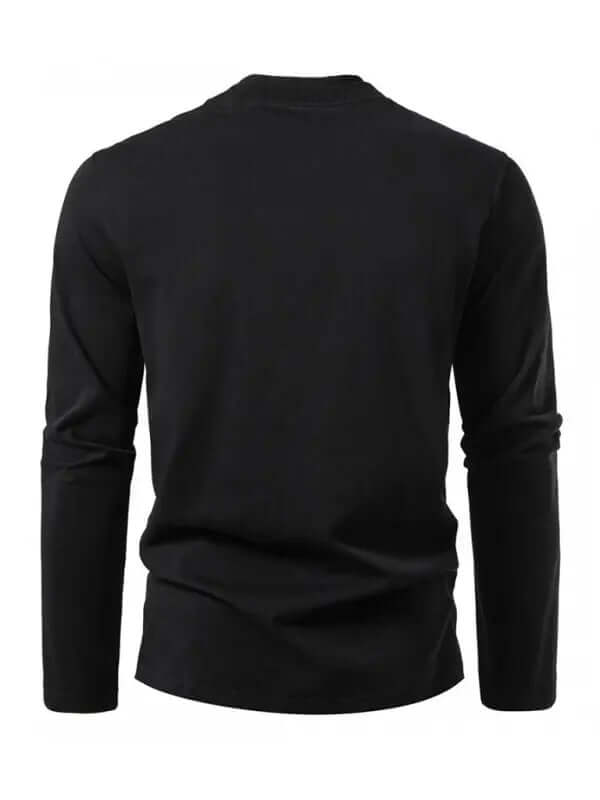 Fashionable double-layer half-collar design long-sleeved T-shirt casual men's bottom shirt kakaclo