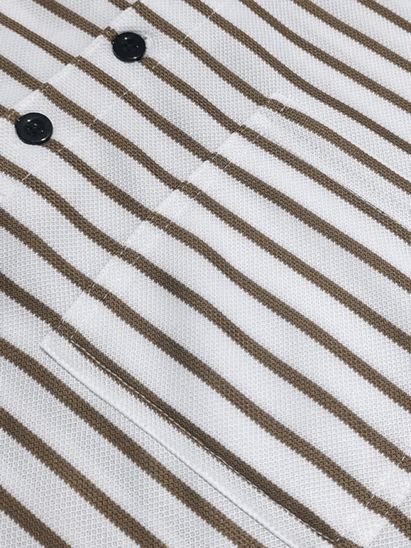 Long Sleeve Henley Shirt Casual Horizontal Striped Henley T-Shirt kakaclo