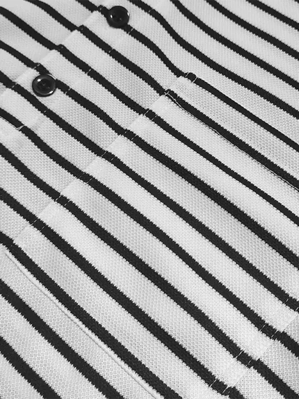 Long Sleeve Henley Shirt Casual Horizontal Striped Henley T-Shirt kakaclo