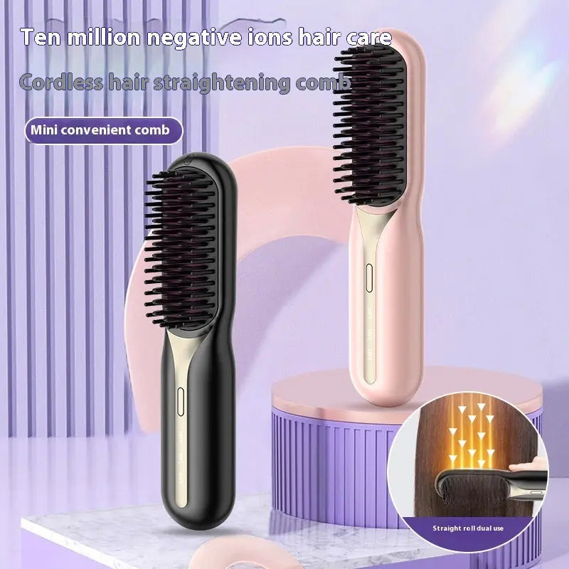 Home Straight Comb Wireless Charging Hair Straighteners CJ Dropshipping