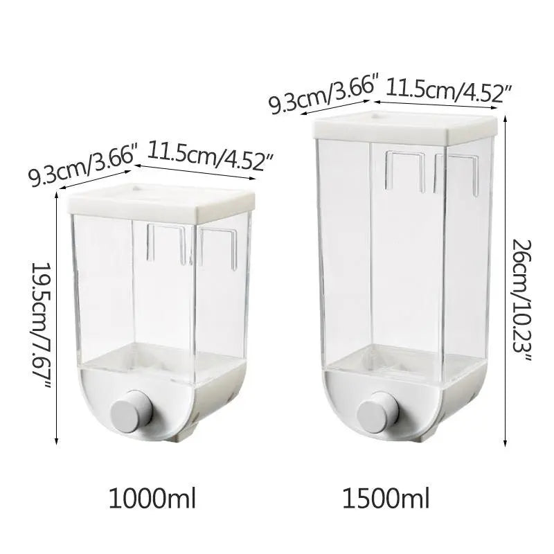 Wall-Mounted Kitchen Multi-Grain Sealed Jars Zendrop