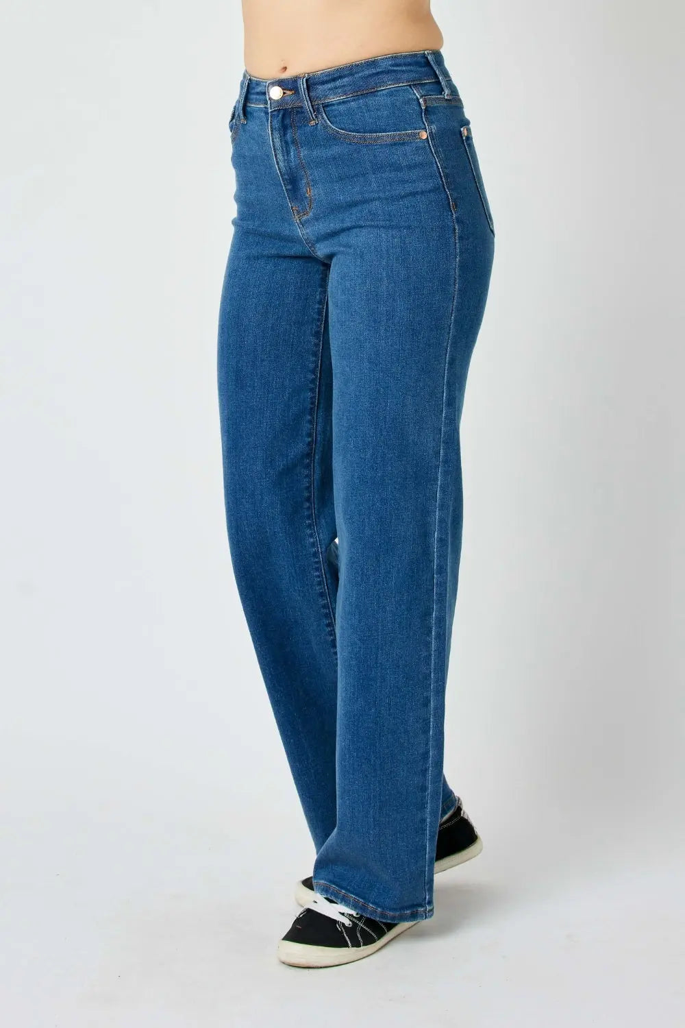 Judy Blue Full Size High Rise Straight Jeans Trendsi