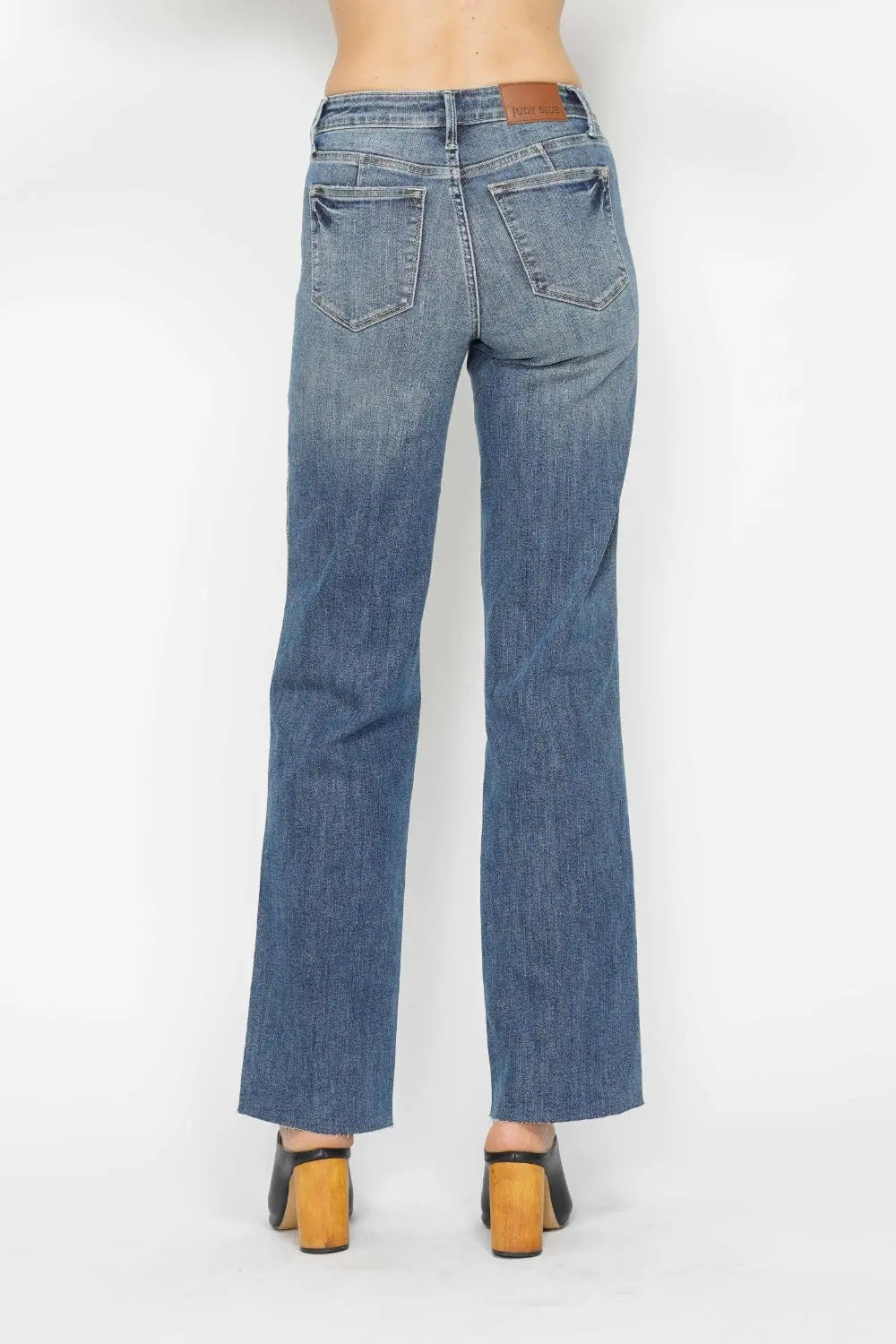 Judy Blue Full Size Tummy Control Straight Jeans Trendsi