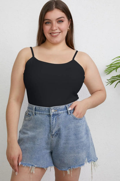 Basic Bae Full Size Round Neck Slim Cami Trendsi