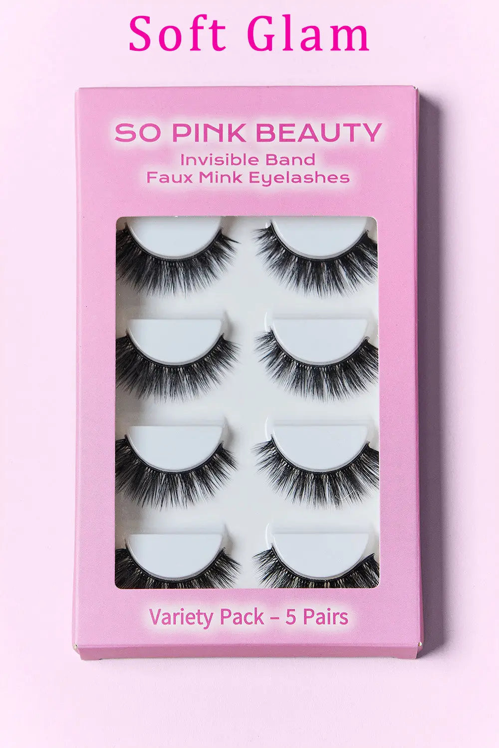 SO PINK BEAUTY Mink Eyelashes 5 Pairs Trendsi