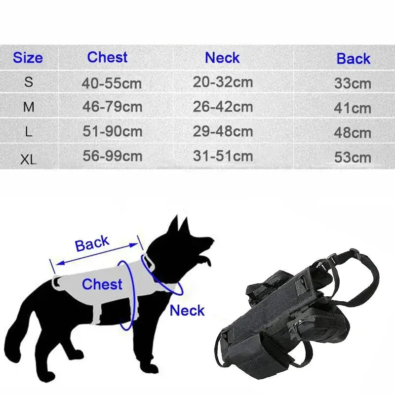 Tactical Military Dog Harness Zendrop