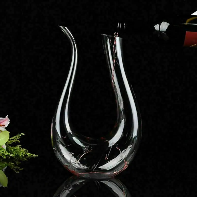 Crystal U-shaped 1500ml Wine Decanter Zendrop