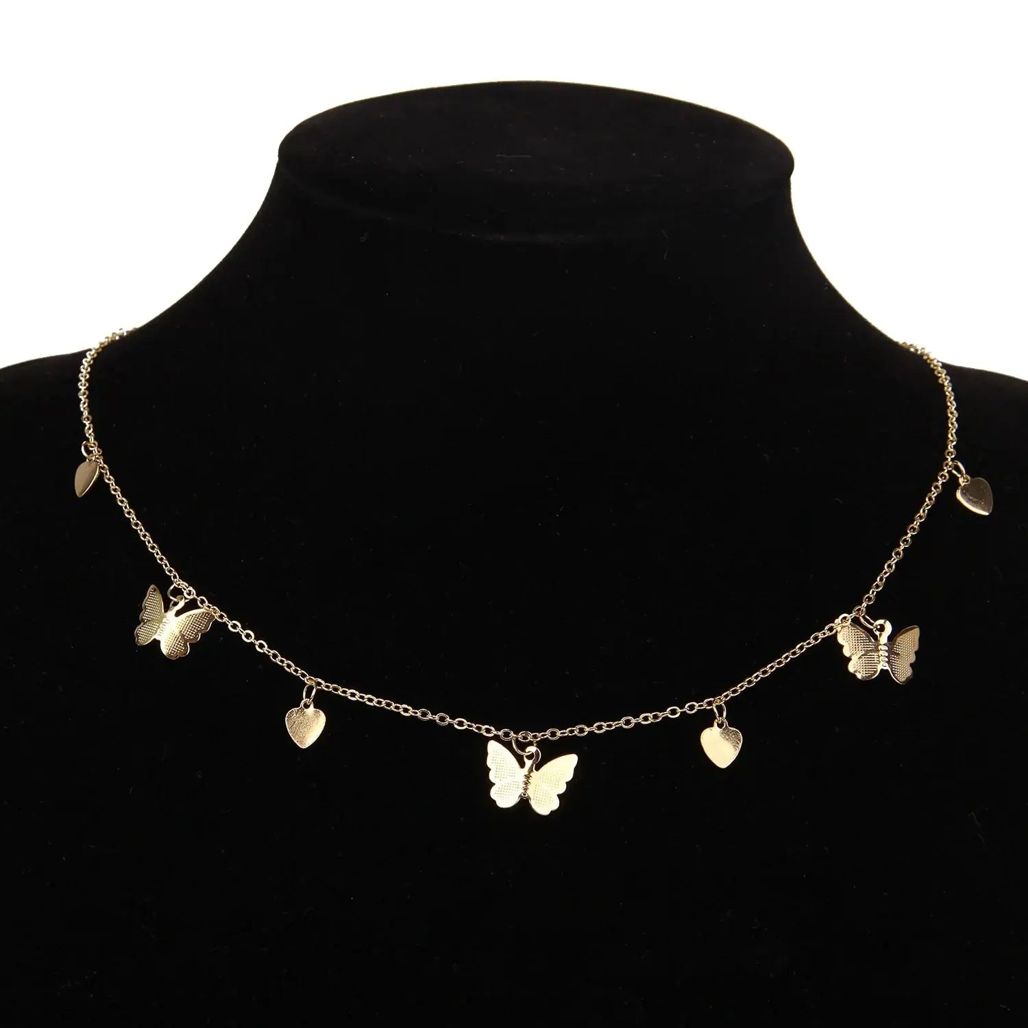 Gold Chain Butterfly Pendant Choker Necklace: Bohemian Beach Jewelry Zendrop