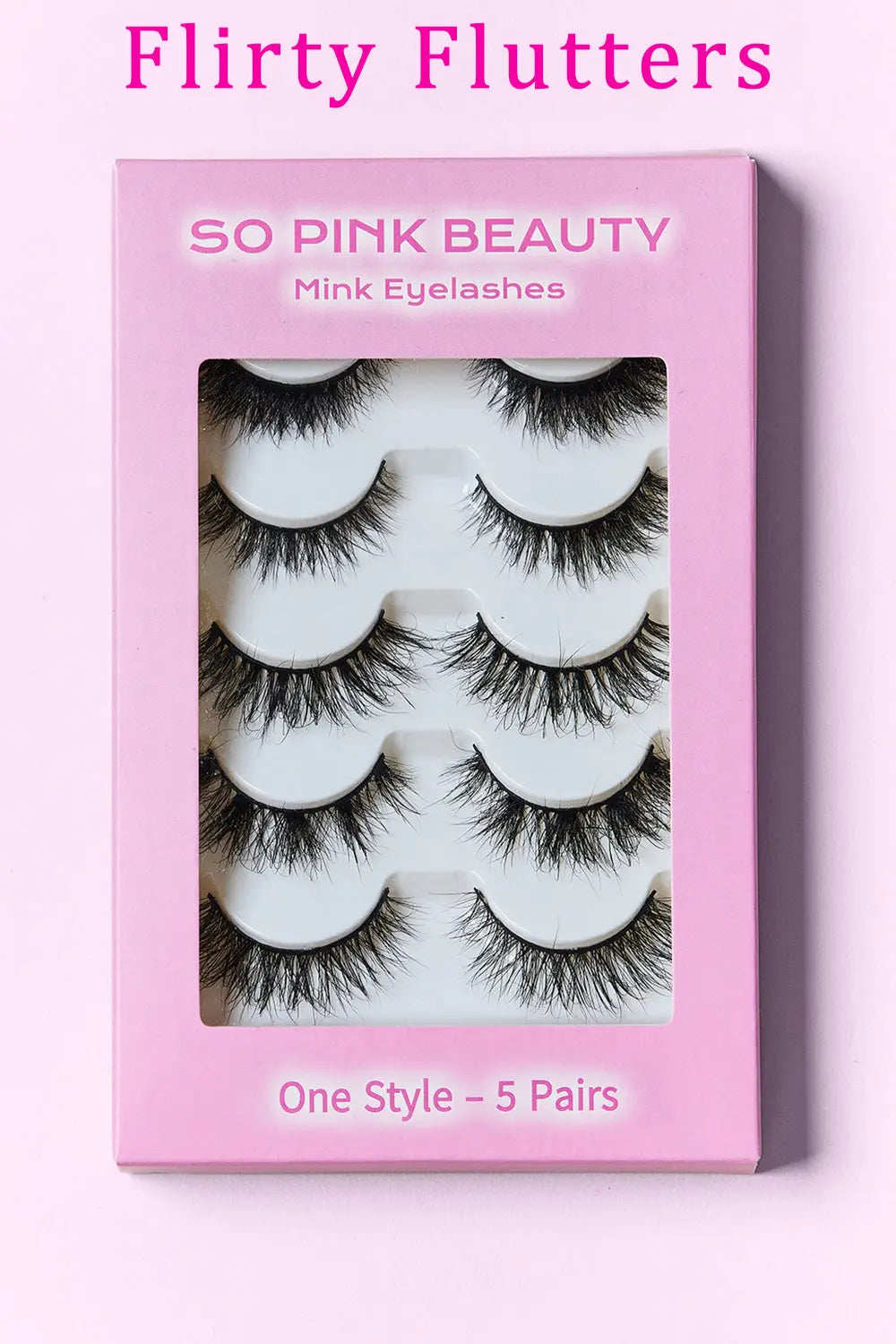 SO PINK BEAUTY Mink Eyelashes 5 Pairs Trendsi