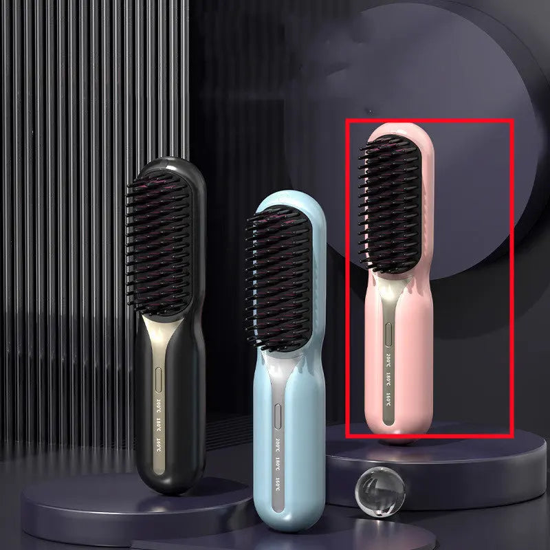 Home Straight Comb Wireless Charging Hair Straighteners CJ Dropshipping