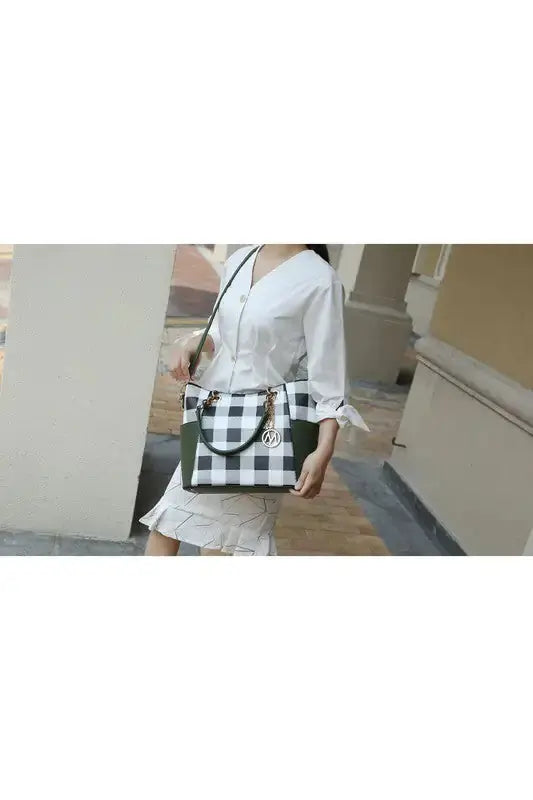 Checker Tote Bag Zendrop