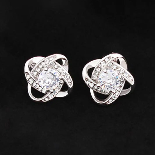 Love Knot Stud Earrings ShineOn Fulfillment