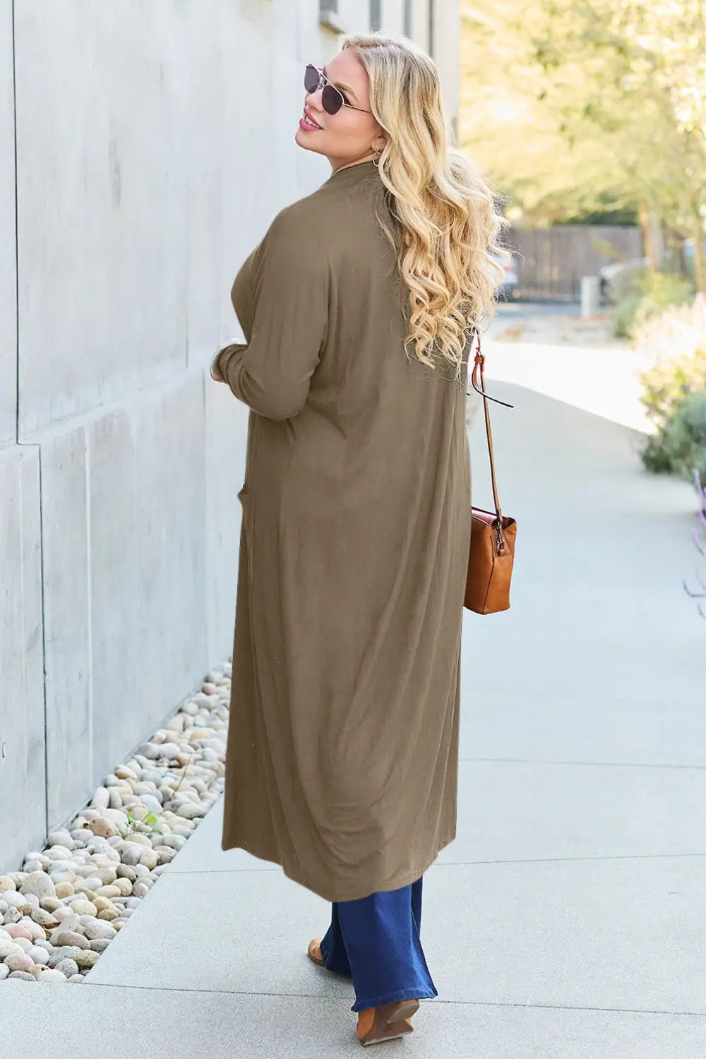 Basic Bae Full Size Open Front Long Sleeve Cover Up Trendsi