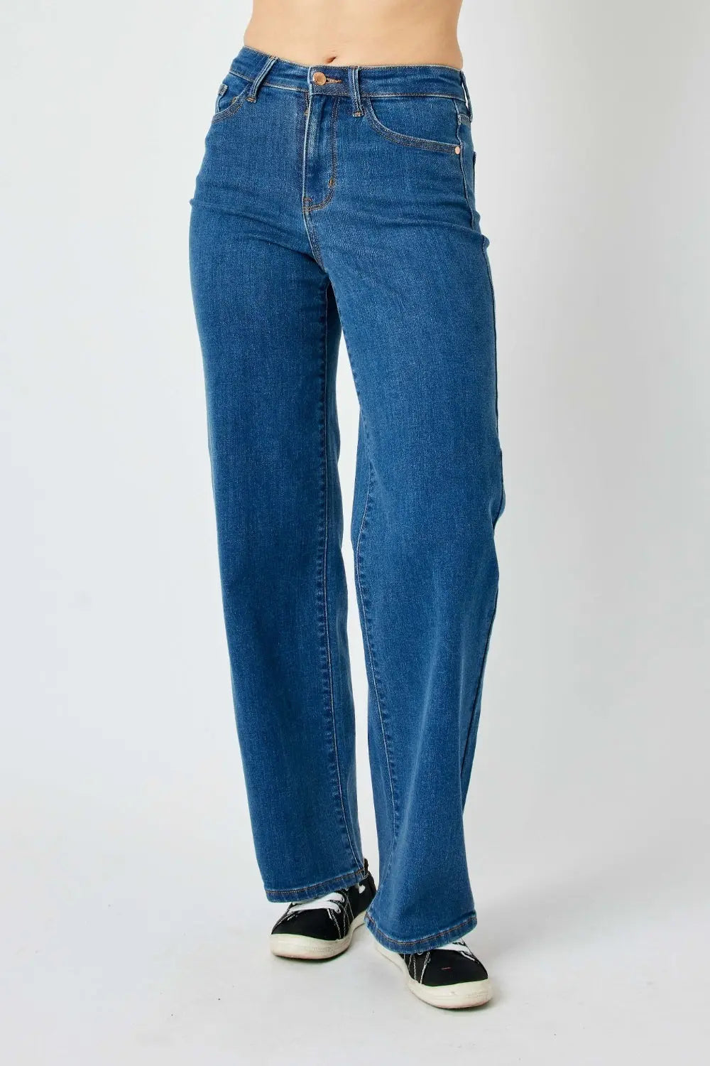 Judy Blue Full Size High Rise Straight Jeans Trendsi