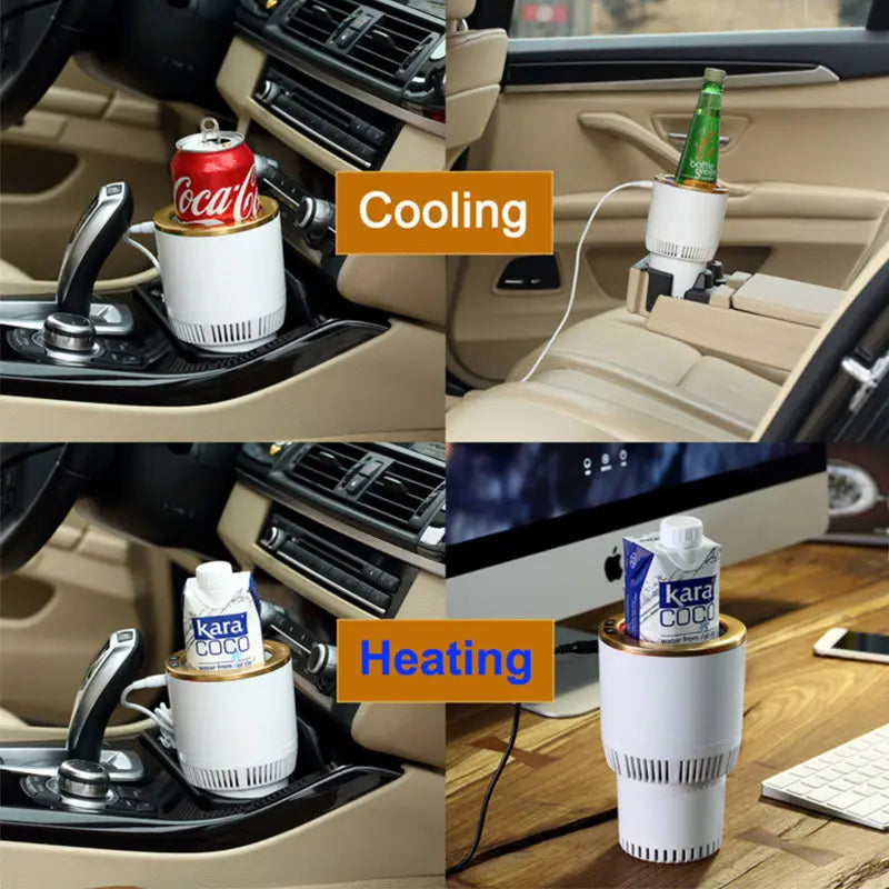 Car Cooling And Heating Cup Refrigeration Heating Heating Insulation Cup Cigarette Lighter CJ Dropshipping