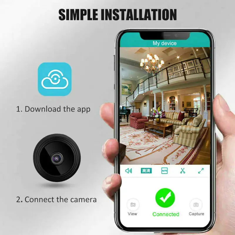 Mini Wireless Hidden Camera WiFi IP Home Security DVR Night Vision HD USB 1080P TrendSetter Express