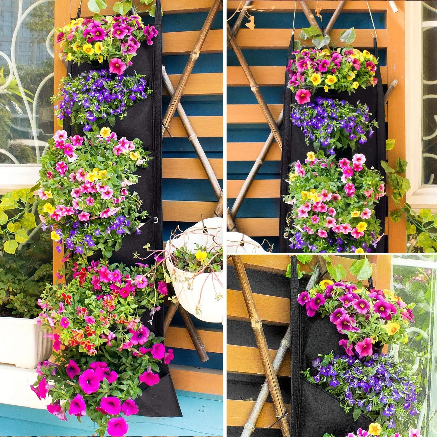 Vertical Hanging Garden Flower Pots Zendrop