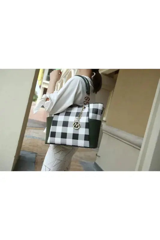 Checker Tote Bag Zendrop