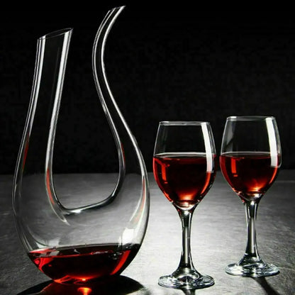 Crystal U-shaped 1500ml Wine Decanter Zendrop