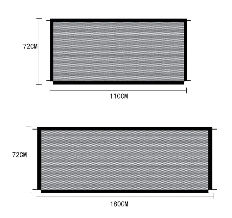 Black Foldable Protection Pet Safety Gate Zendrop