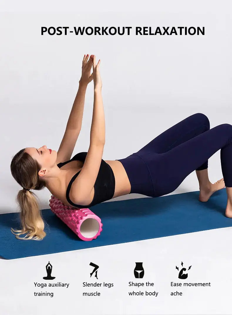 33cm Foam Yoga Column: Muscle Massage Roller Set Zendrop